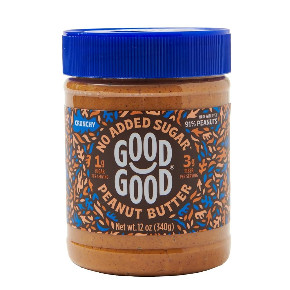 GOOD GOOD Crunchy Peanut Butter Keto Friendly - Low Carb & No Added Sugars - Vegan - No Palm Oil ... | Amazon (US)