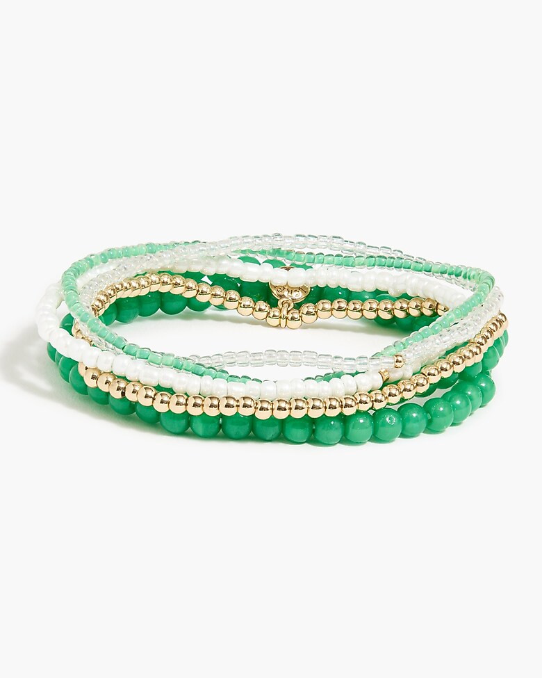 Multicolor beaded stretch bracelets set | J.Crew Factory