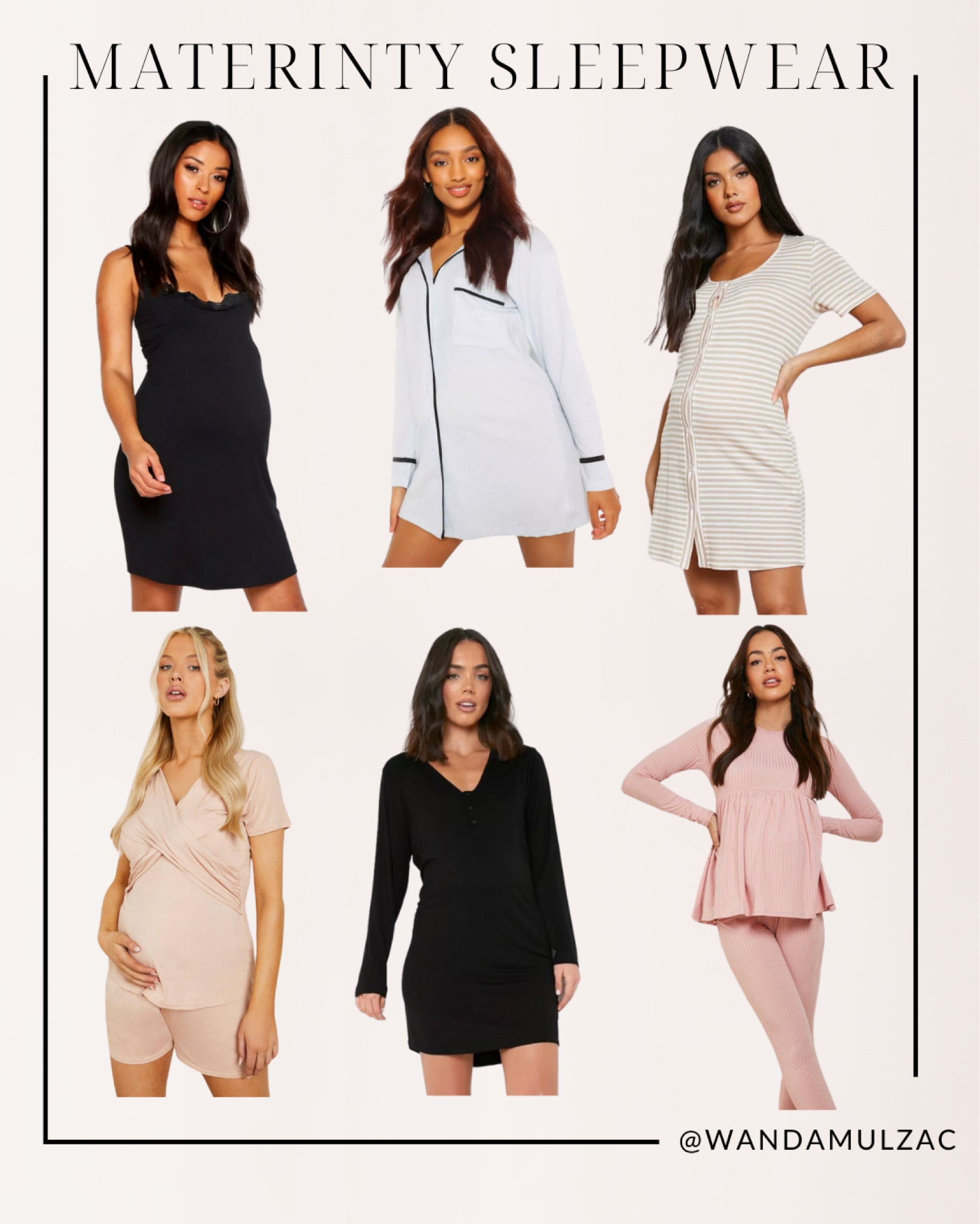 Coziest maternity sleepwear I am loving in my 3rd trimester! These are so comfortable for my bump and can be worn in postpartum for nursing too! 

#LTKunder50 #LTKbaby #LTKbump