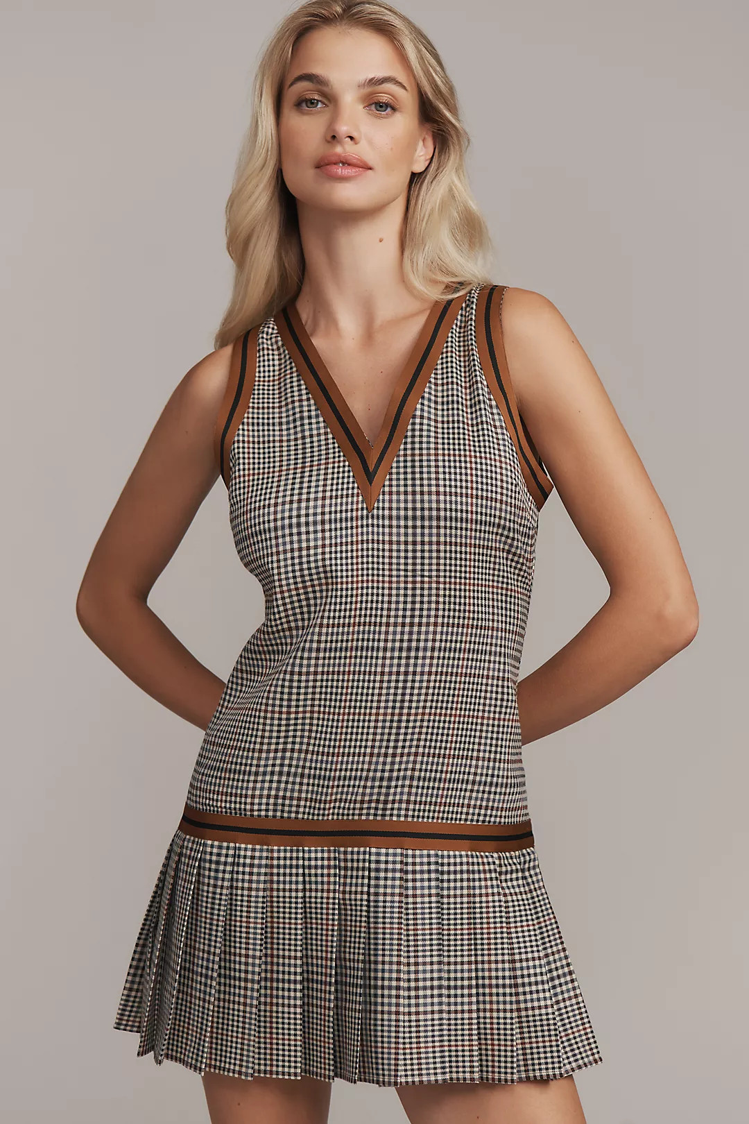 Find Me Now Glastonbury Vest Pleated Mini Dress | Anthropologie (US)
