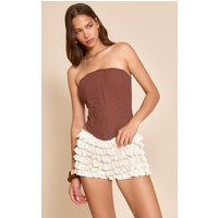 Cream Extreme Frilly Bloomer Shorts | PrettyLittleThing US