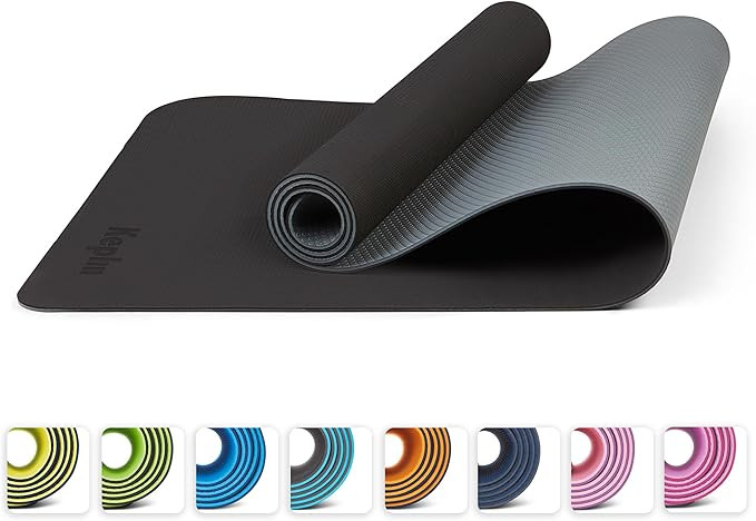 KEPLIN Yoga & Exercise Mat with Carry Strap, Large Non-Slip Comfortable Training & Workout Floor ... | Amazon (UK)