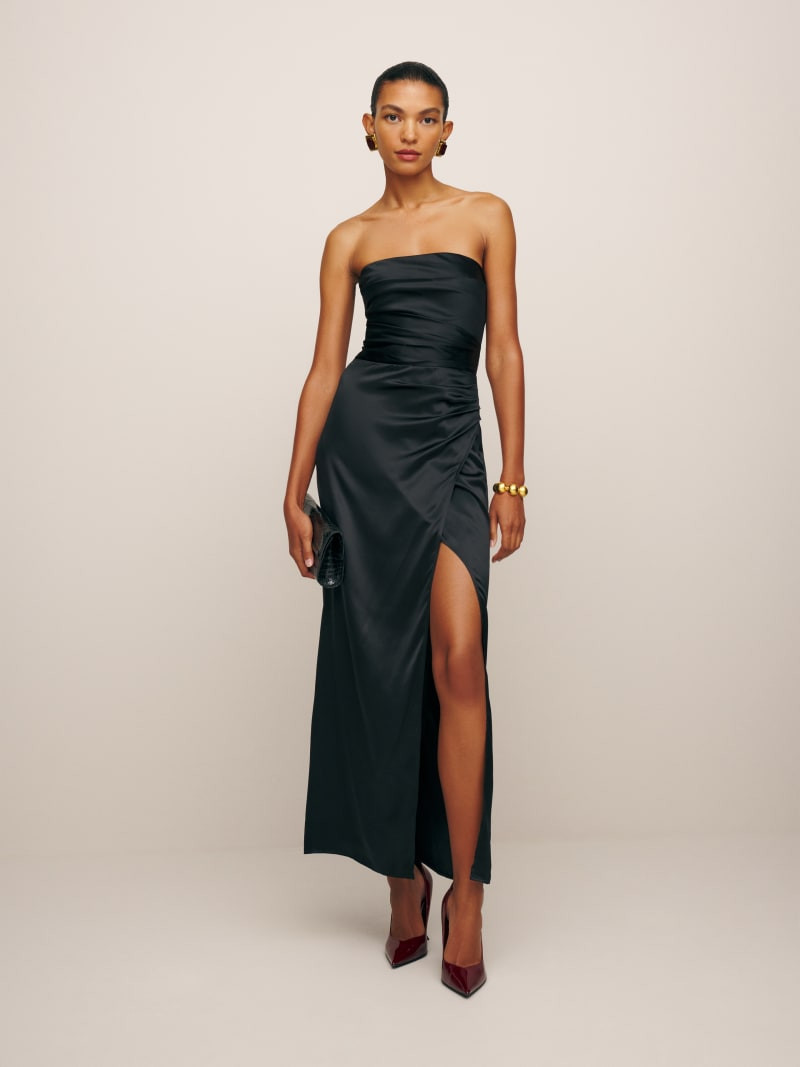 Barrow Silk Dress | Reformation (Global)