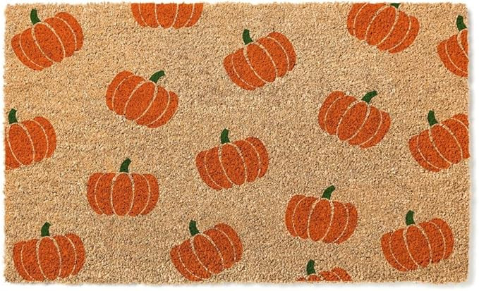 Pumpkin Pattern Door Mat | Fall Doormat | Welcome Mat | Premium Quality, Thick 100% Coir Coconut ... | Amazon (US)