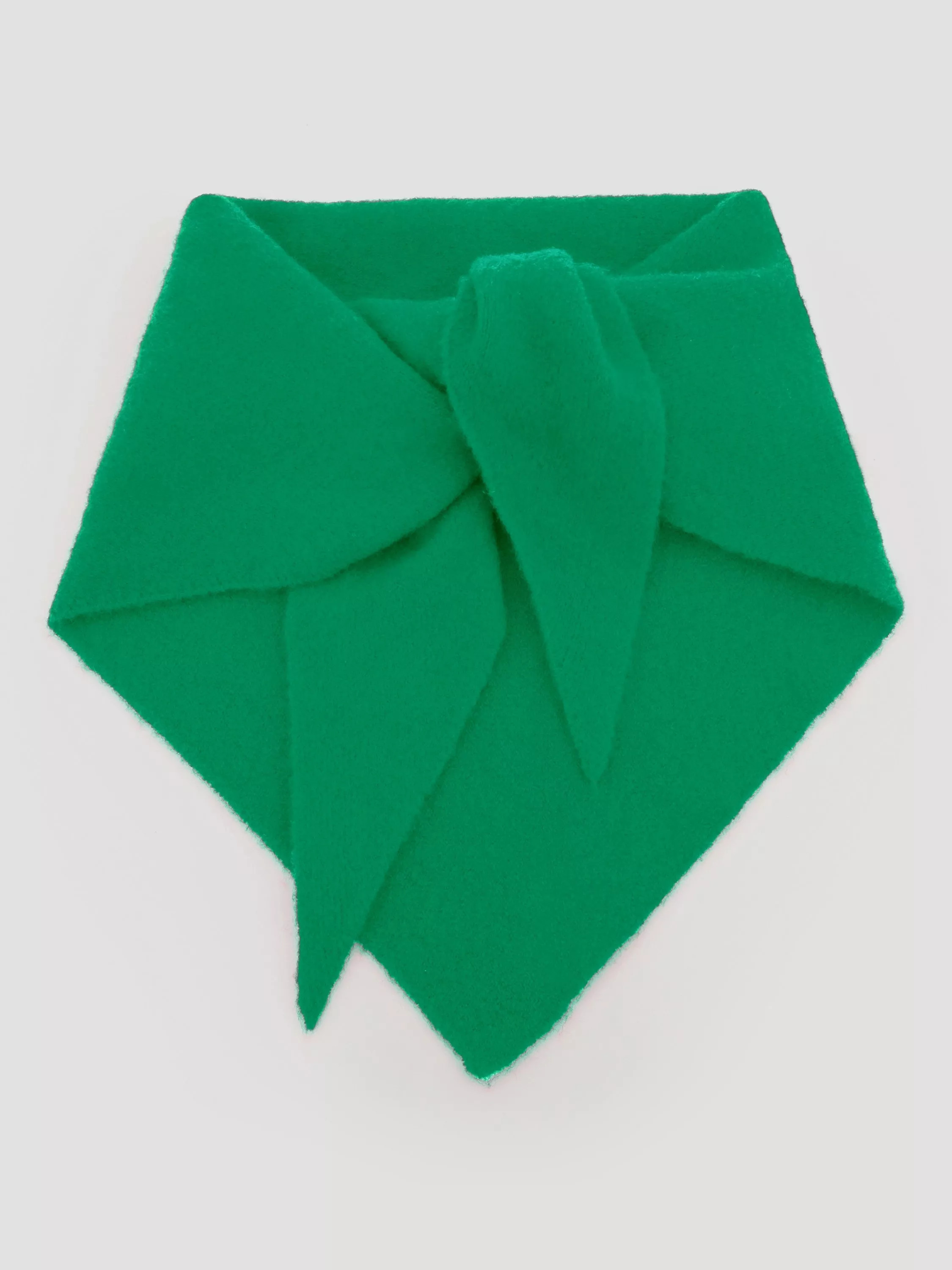 HUSH Triangle Pure Cashmere Scarf, Green | John Lewis (UK)