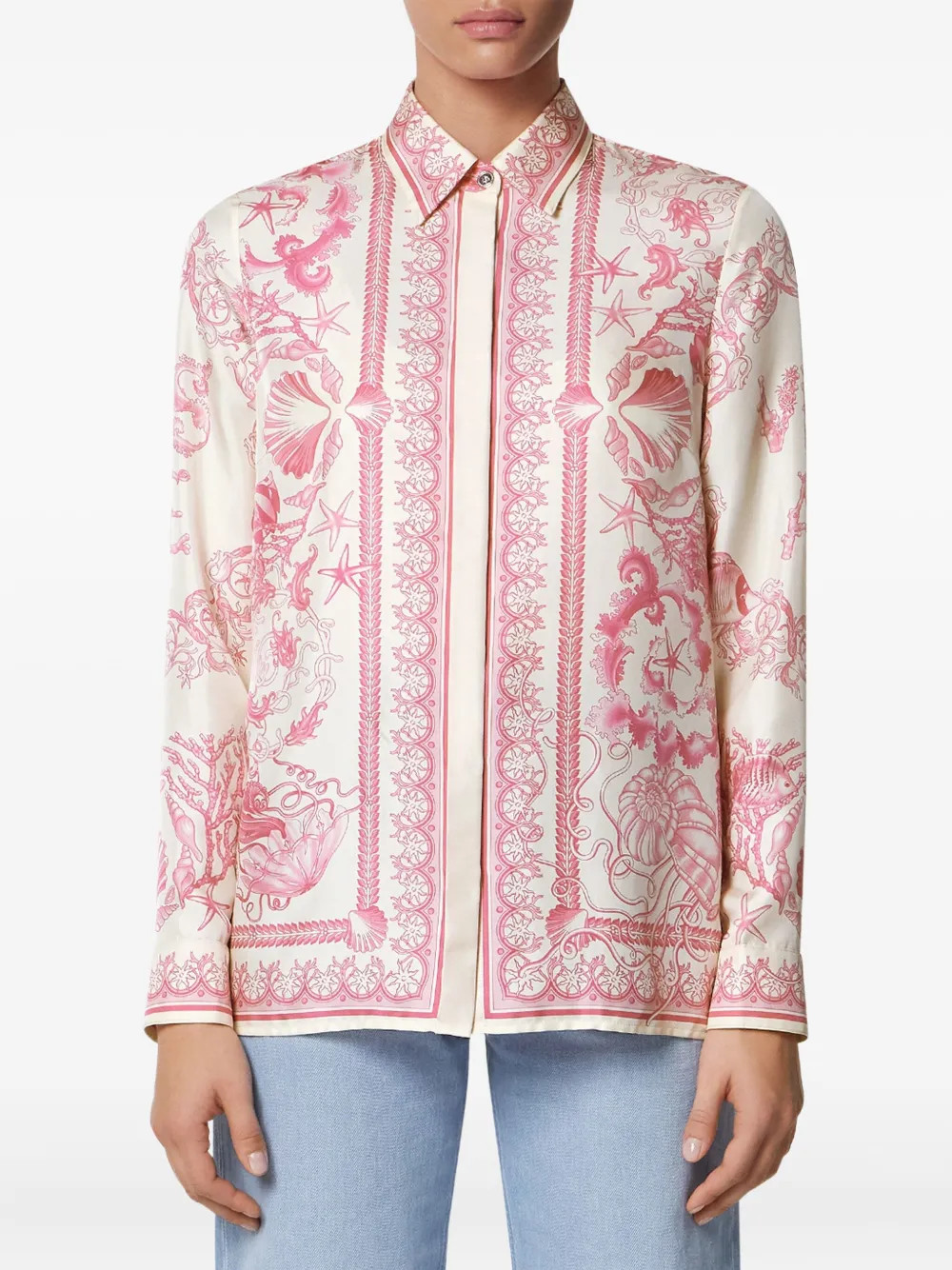 Underwater Barocco-print shirt | Farfetch Global