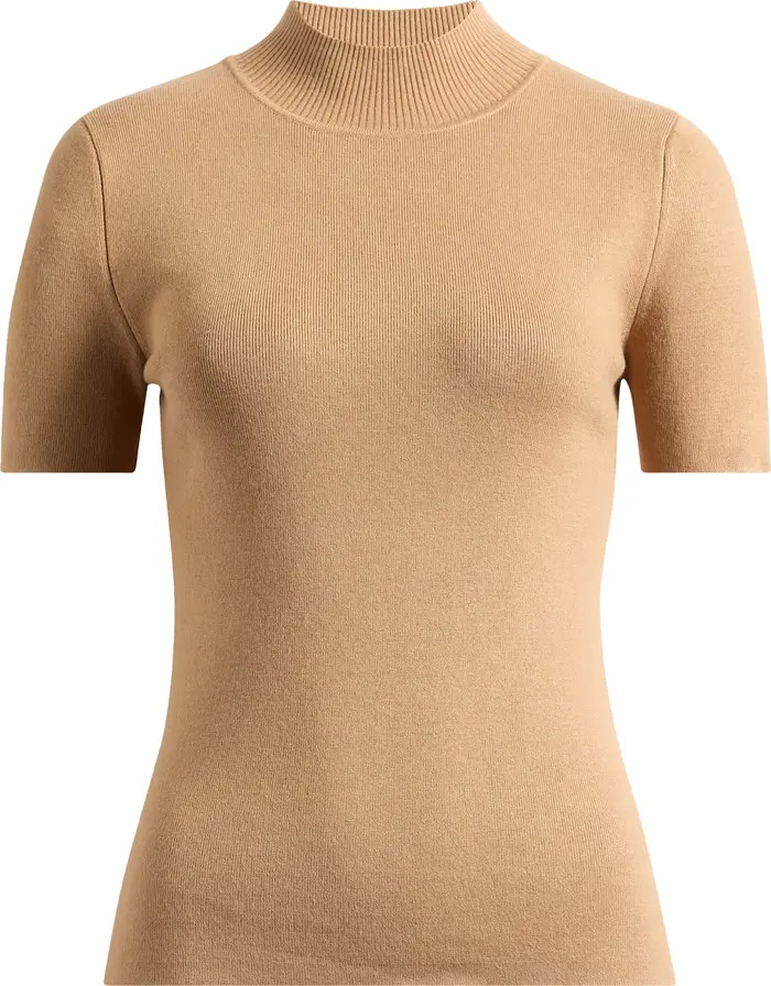 Cap Sleeve Mock Neck Sweater | Nordstrom