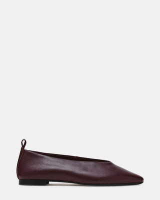 Steve Madden Women's Swanky Pointed Toe Flats - Plum - Size 10 - Leather | Steve Madden (US)