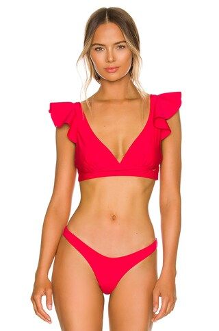 BOAMAR x REVOLVE Funn Bikini Top in Cherry from Revolve.com | Revolve Clothing (Global)