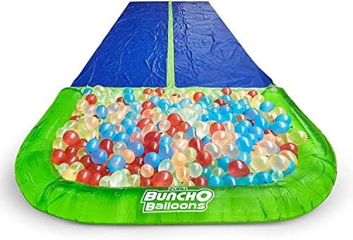 Bunch O Balloons Water Slide Wipeout 2 Lane + 5 Balloon Bunches (165+ Water Balloons) by ZURU Rap... | Amazon (US)