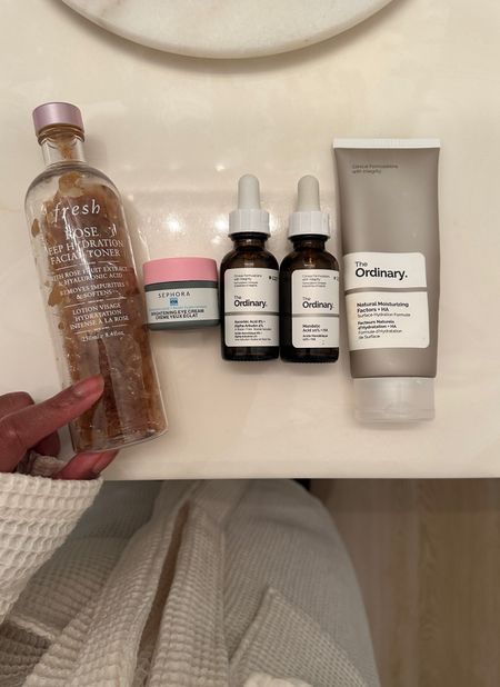 This is the rest of my evening skincare routine after I double cleanse. I have oily skin that is prone to break out and these help keep my skin smooth and clear. 

#LTKsalealert #LTKbeauty #LTKfindsunder50