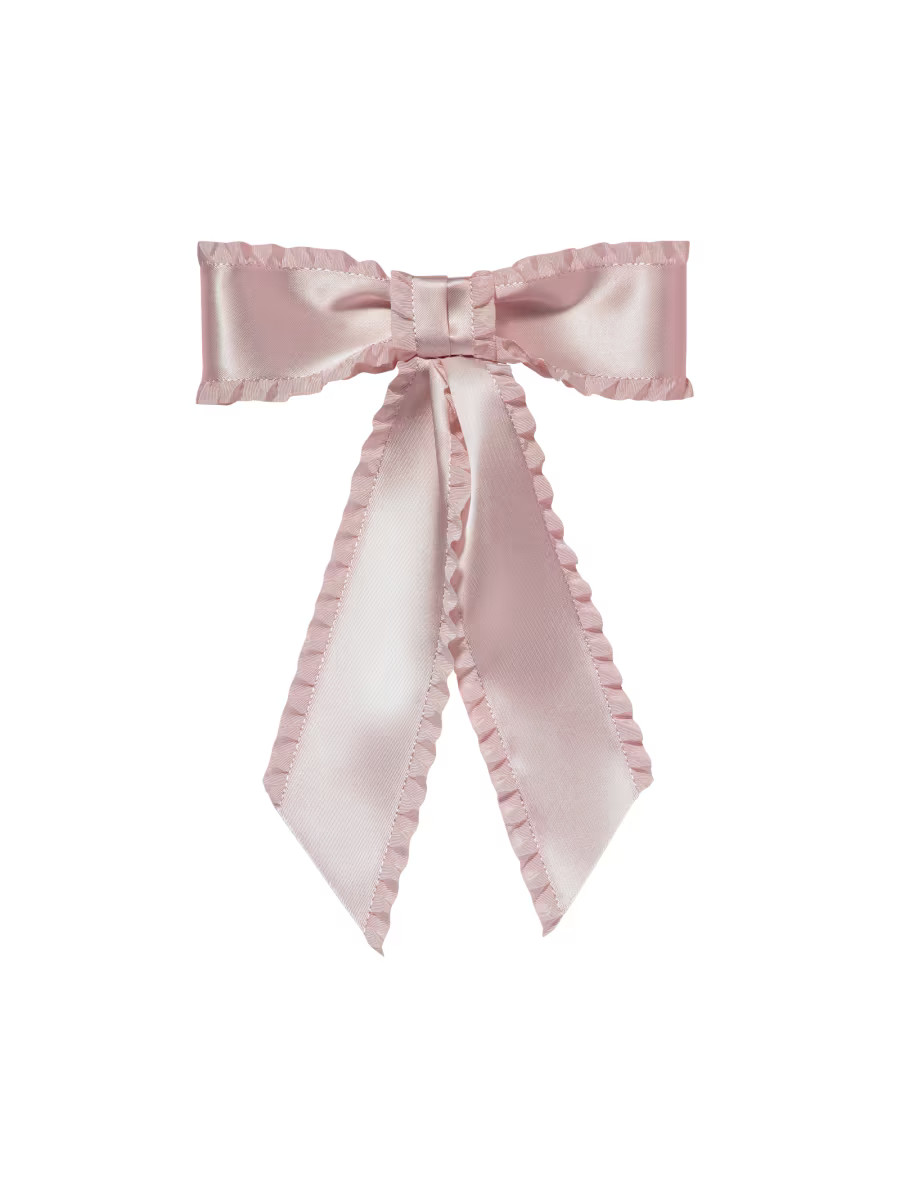 Harper Bow Silk Barrette | Saks Fifth Avenue