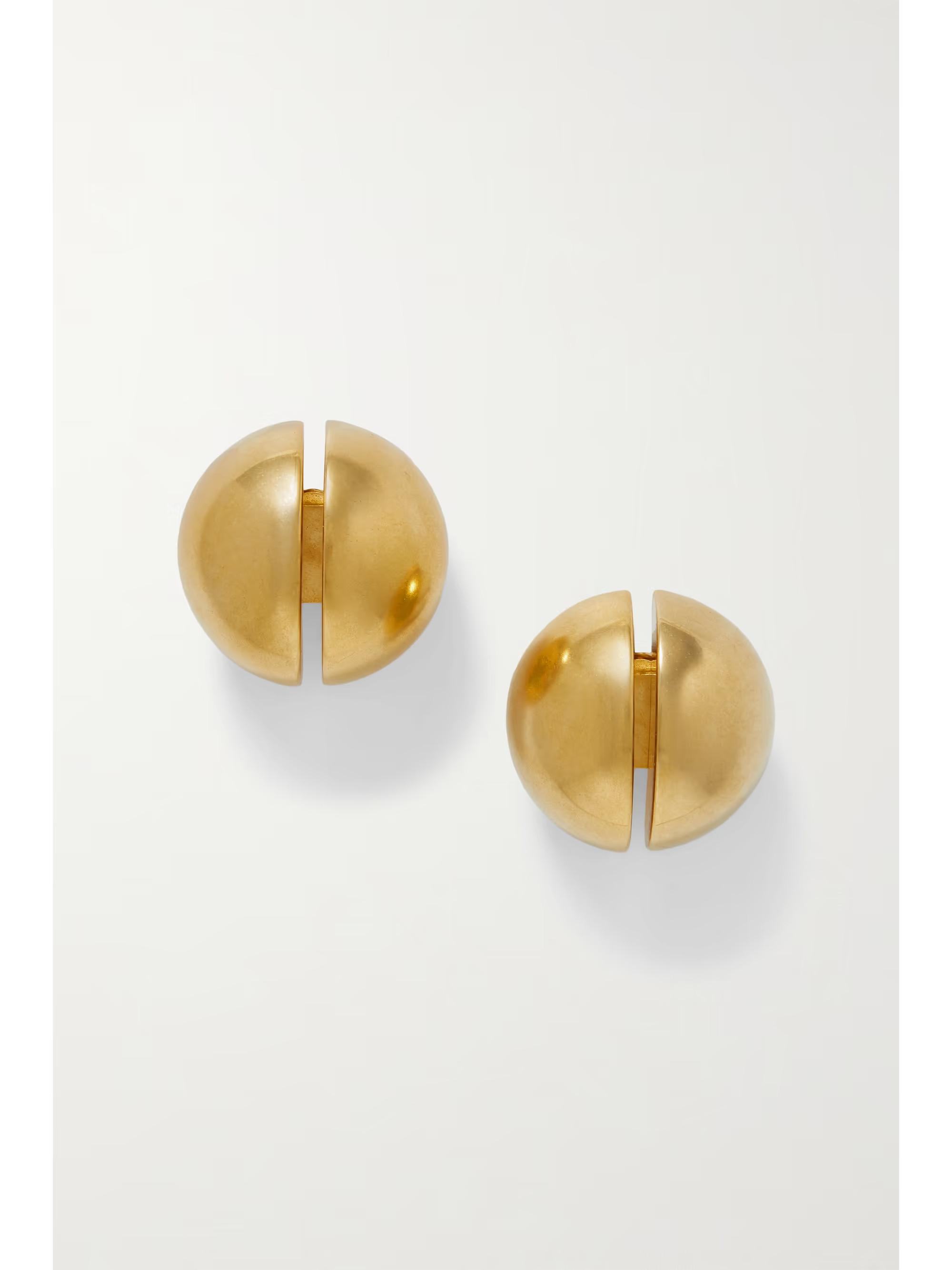 Gold-tone clip earrings | NET-A-PORTER (US)
