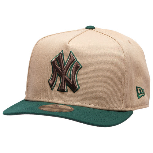 New Era Mens New Era Yankees 9FIFTY A-Frame Curve 09 World Series Cap - Mens Camel/Dark Green Size One Size | Foot Locker (US)