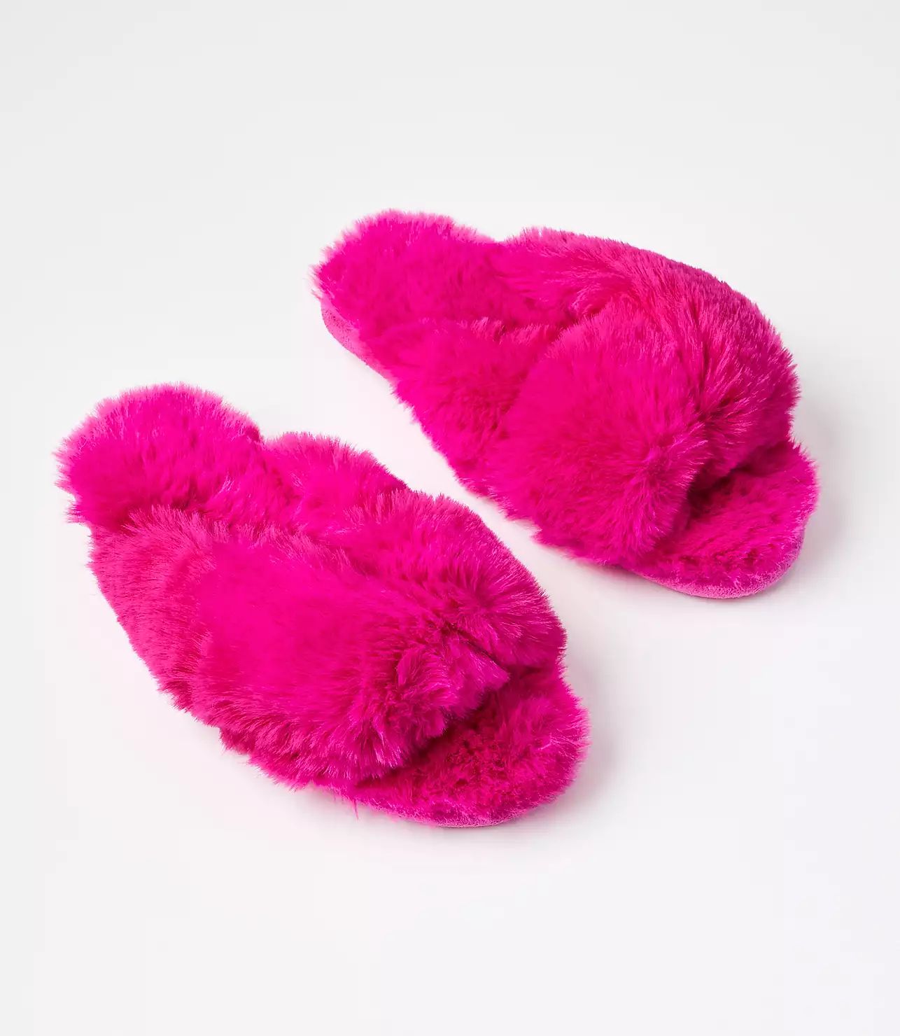 Faux Fur Twist Slippers | LOFT