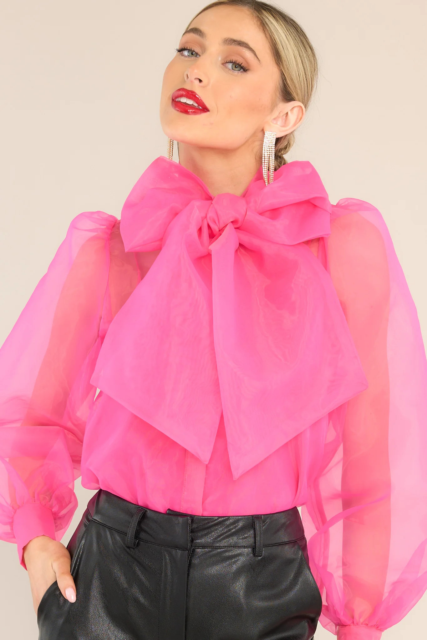 Patience Is Power Hot Pink Top | Red Dress 