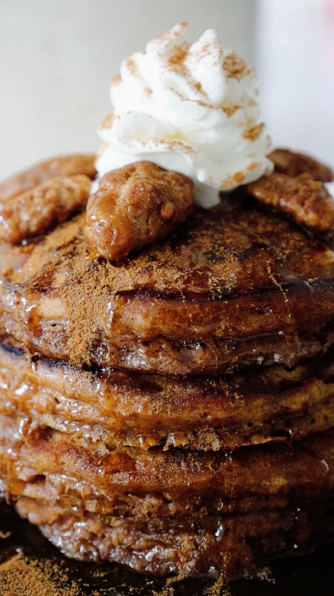 Sweet Potatoes Pie Pancake Recipe:

3 cups Ghetto Gastro Sweet Potato Pancake Waffle Mix

1/3 cup of brown sugar

2 teaspoons of cinnamon

1/2 teaspoon vanilla

2 teaspoons of neutral oil

1 cup of milk

Follow instructions on ghetto Castro packaging to cook

Top with butter, cinnamon, syrup , glazed pecans, and whip cream as video shows.

Enjoy and I hope you love it as much as my family does! 
