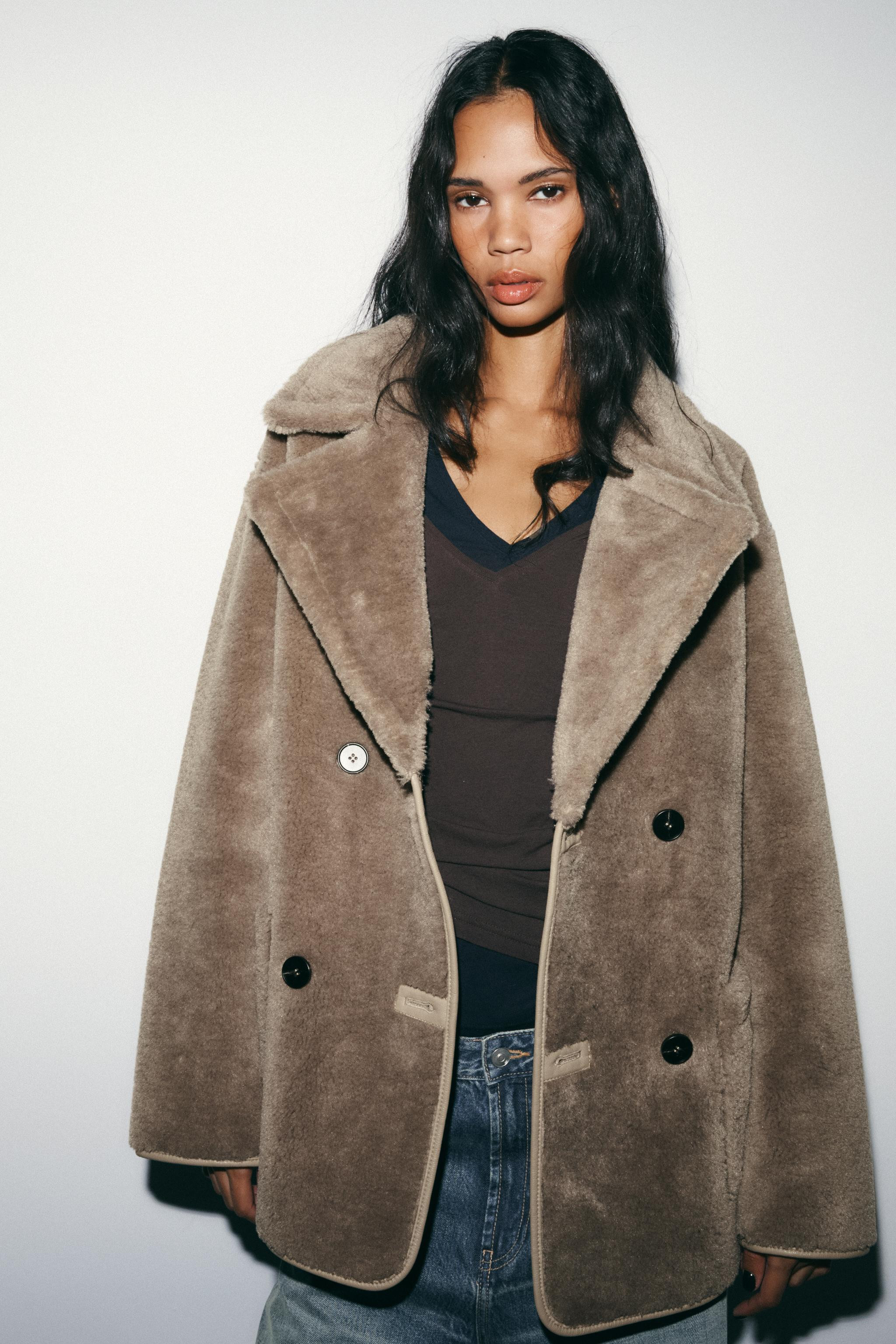 REVERSIBLE DOUBLE-FACED COAT | Zara UK