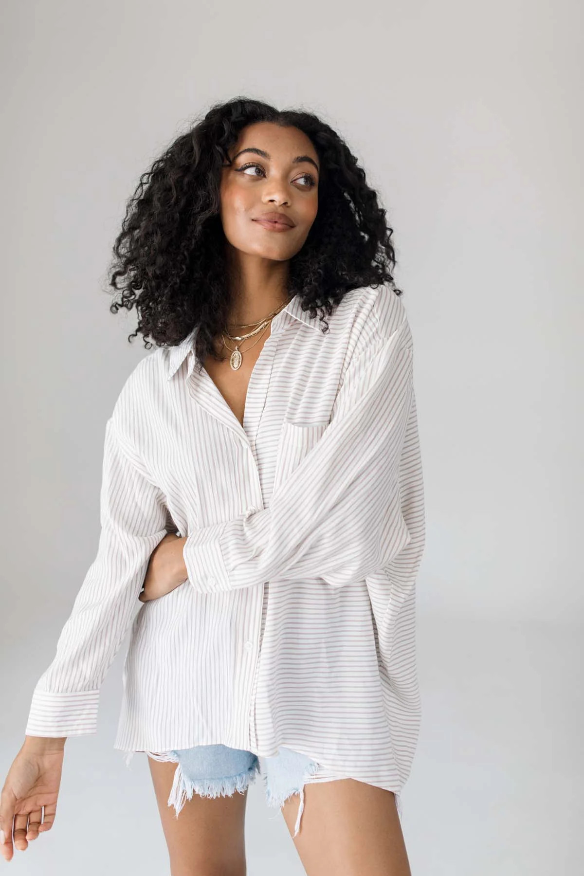 RESTOCK - Annalise Striped Button Down | The Post