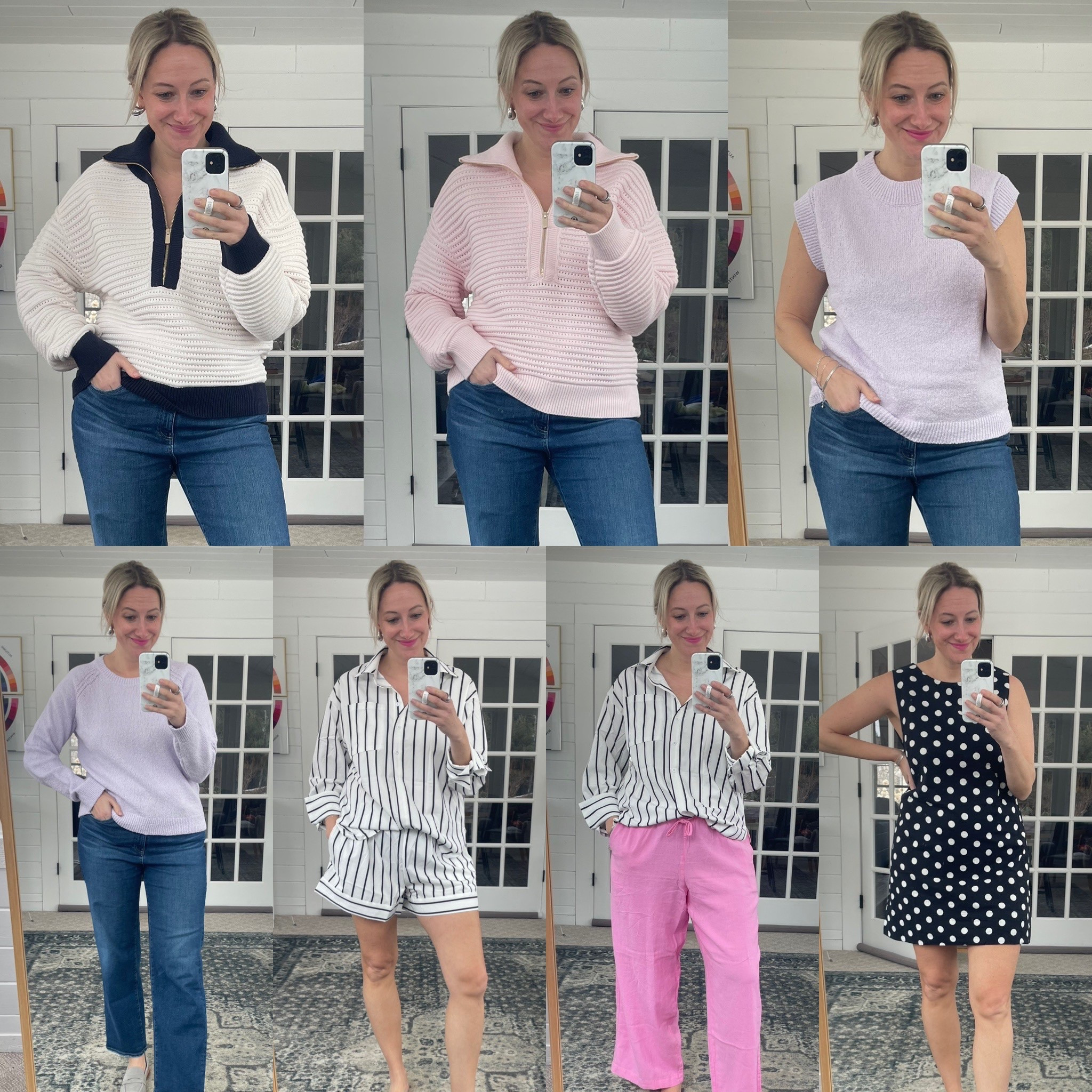 This week’s try-on
Top left: ☀️ TTS or size down 1
Top middle: ☀️ TTS or size down -
Top right: ☀️ TTS
Bottom left: ☀️ TTS
2nd bottom: ❄️ TTS or size up -
3rd bottom: ☀️ size down 1
Bottom right: ❄️ size down 1