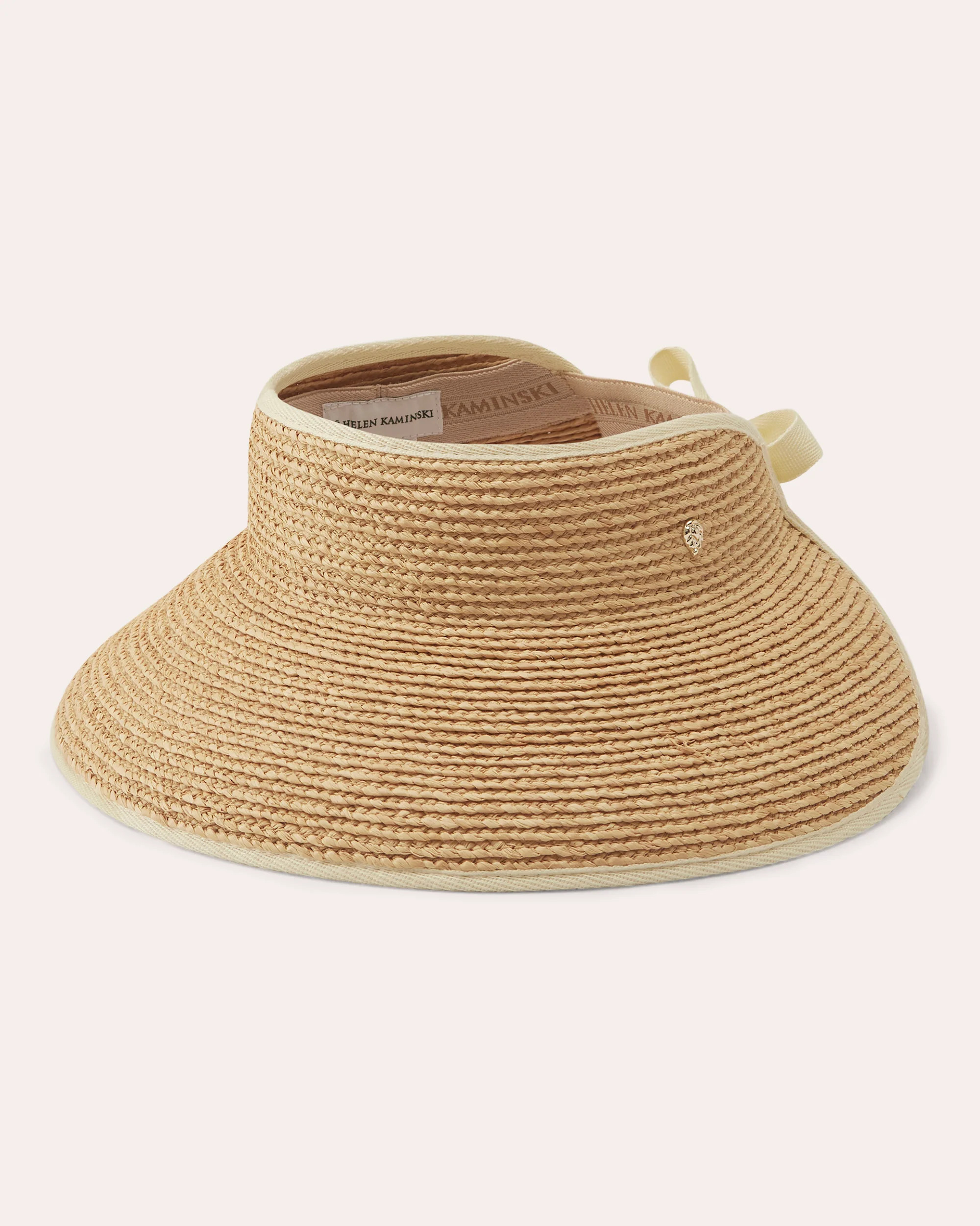 Helen Kaminski Women's Mita Raffia Visor in Natural/Sand Polyester/Raffia | Olivela