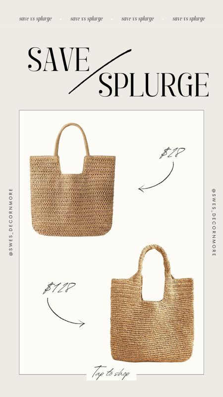 Save or Splurge tote purse! I love this J.crew purse but if you want a budget friendly dupe tote from Amazon is perfect! 

#LTKFindsUnder50 #LTKStyleTip