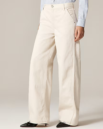 Petite utility low-rise wide-leg jean | J. Crew US