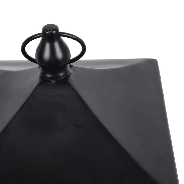 Better Homes & Gardens Decorative Black Metal Battery Operated Outdoor Lantern with Removable LED... | Walmart (US)