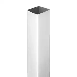 4 in. x 4 in. x 6 ft. White Vinyl Square Fence Post | The Home Depot