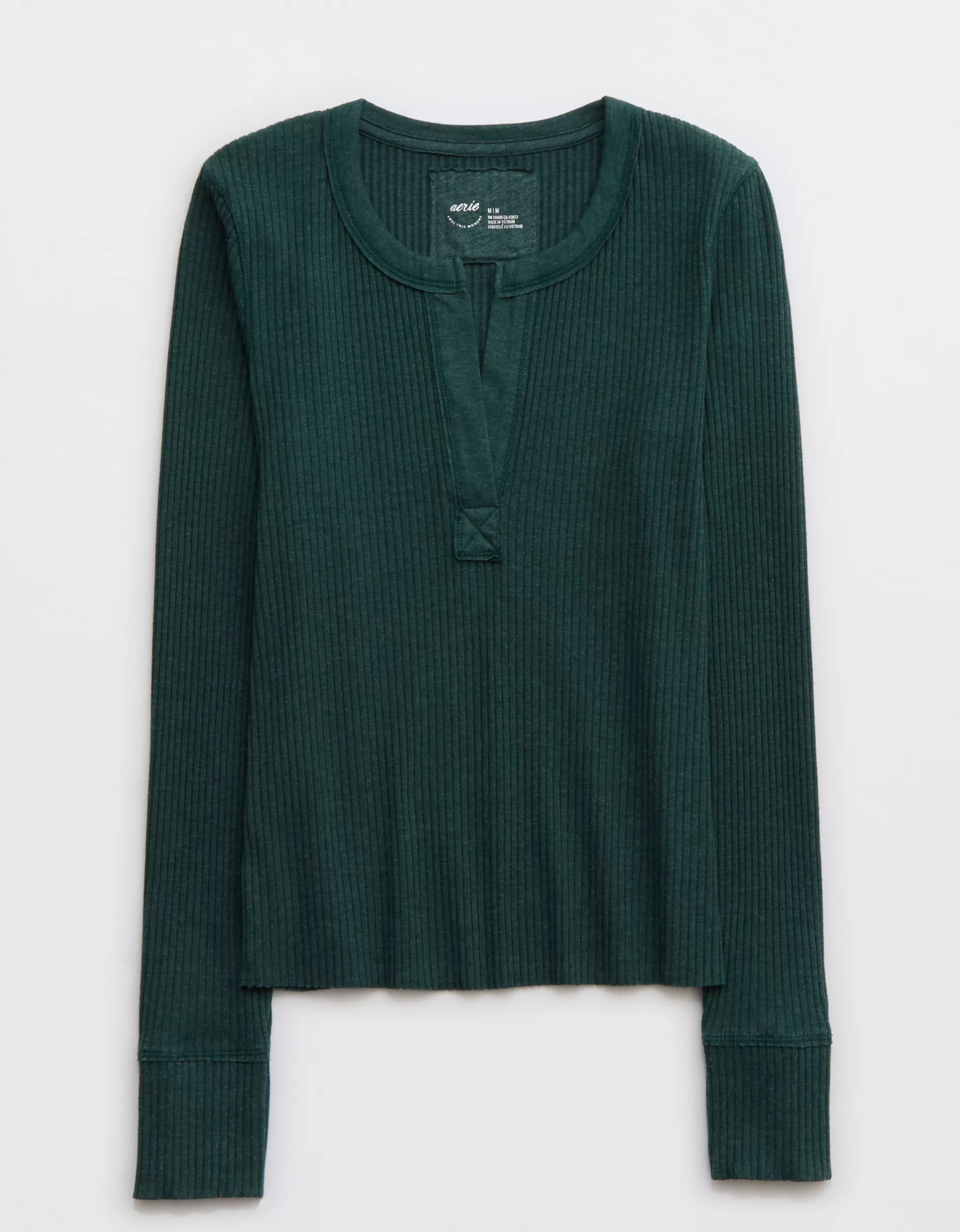 Aerie Fireside Long Sleeve Henley T-Shirt | Aerie