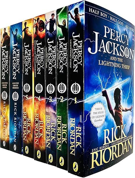 Percy Jackson Collection 7 Books Set (Lightning Thief, Sea of Monsters, Titan's Curse, Battle of ... | Amazon (US)