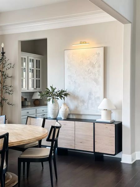 Dining room views - idea for how to decorate an empty wall! Love this if you need some dining room wall decor inspiration. 4/18

#LTKhome #LTKstyletip