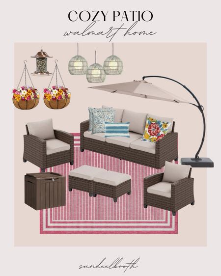 Cozy colorful patio furniture and decor from Walmart!

#LTKHome #LTKSeasonal
