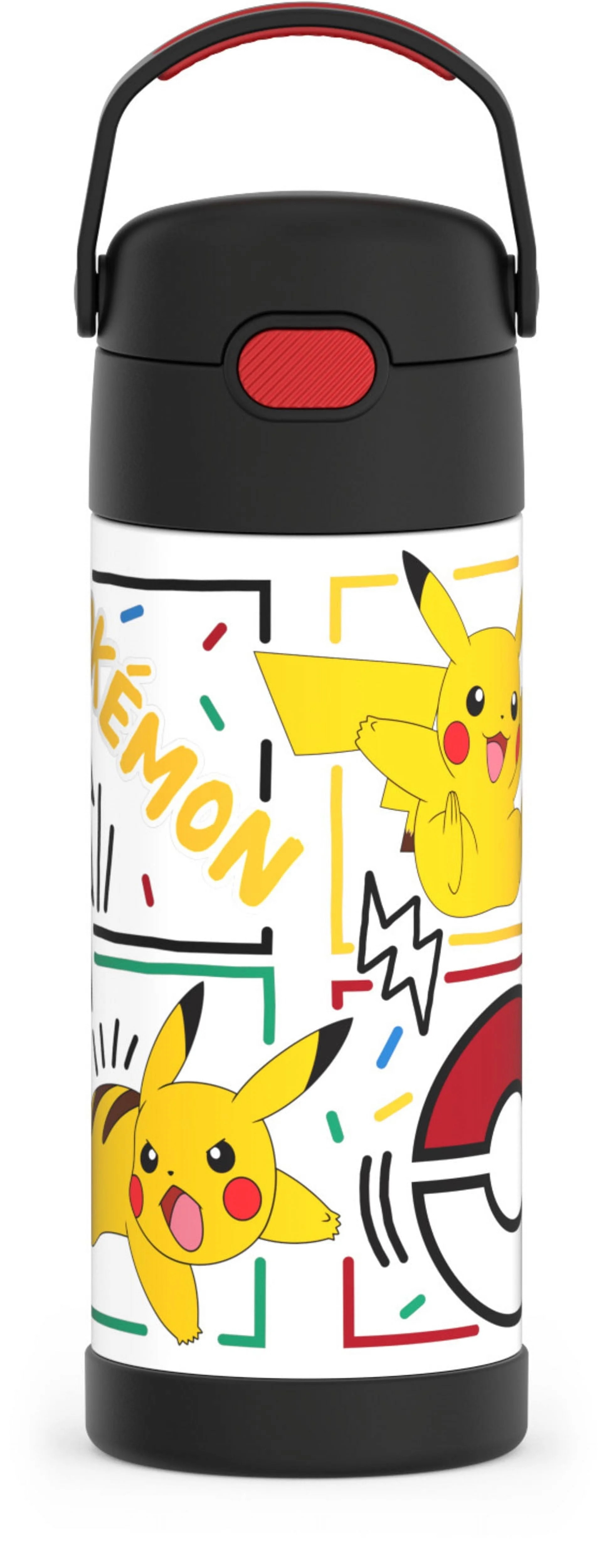 Thermos Stainless Steel Funtainer Water Bottle with Straw, Pokemon, 14 Fluid Ounces | Walmart (US)