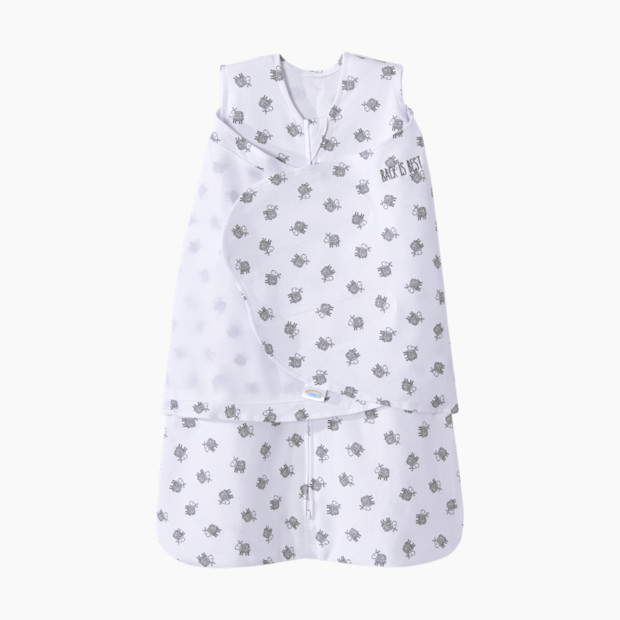 Halo Sleepsack Swaddle in White Lamb Scribble Size Small | 100% Cotton | Babylist