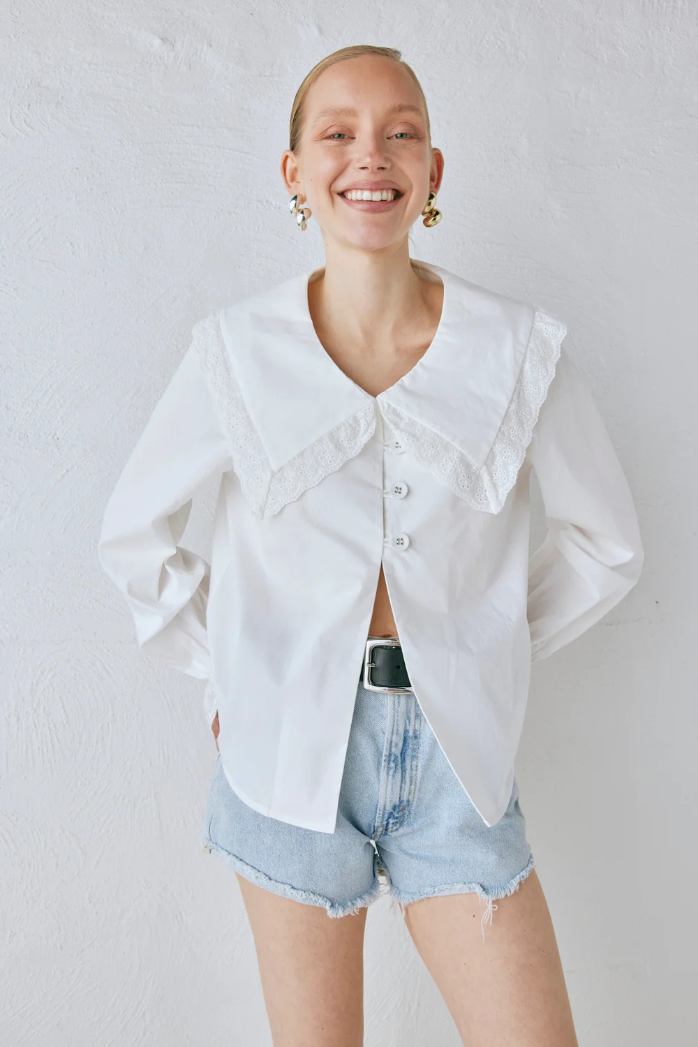 Mae Blouse White | VRG Grl