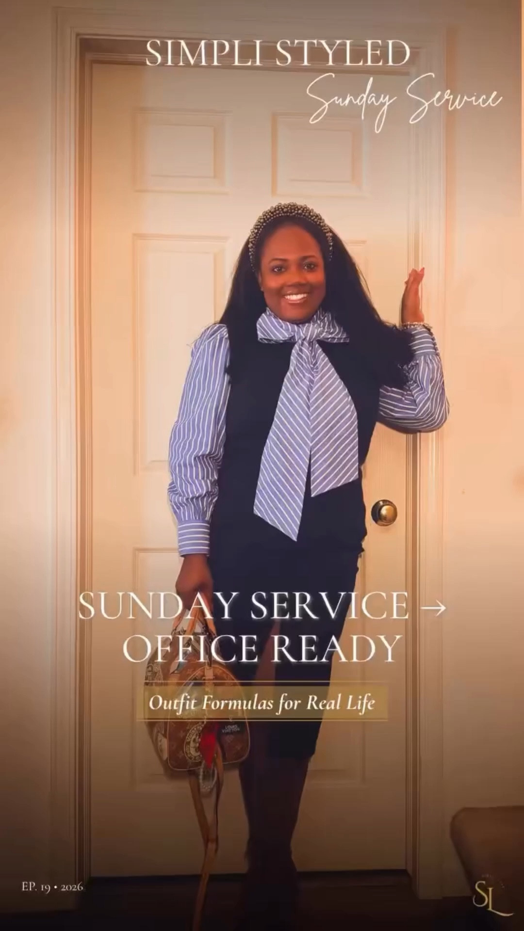 Happy March 1st ✨

Today’s Sunday service look is the perfect example of how a few structured pieces can create a polished outfit that works for both church and the office.

The blue striped bow blouse is a Walmart find and adds a feminine statement to the look.

The high-waisted midi skirt is a Zara piece I’ve owned for years, and it proves why timeless silhouettes are always worth keeping in your wardrobe.

To add structure, I layered a buttoned vest from Primark which helps define the waist and balance proportions.

The little touches of luxe come from the accessories, gold details, a pearl headband from Amazon, classic designer stud earrings, Marc Fisher boots, and a designer bag to finish the look.

Affordable pieces paired with intentional investment items create a wardrobe that feels elevated without overspending.

Structured style.
Strategic wealth.
Within reach.

Save this look if you love polished outfits that work for church, the office, or a day of meetings.

#LTKPetite #LTKOver40 #LTKootd