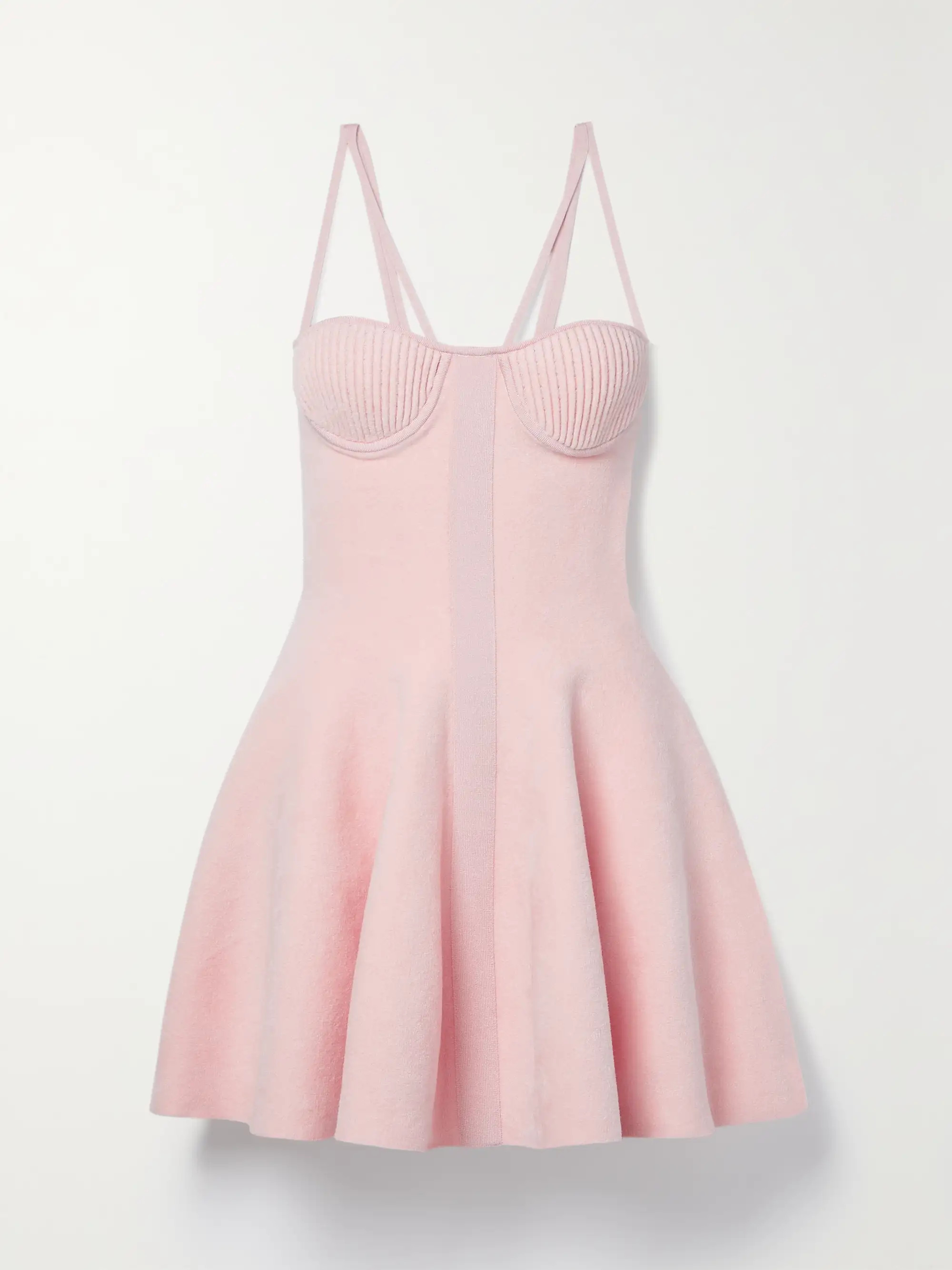 Ribbed velour mini dress | NET-A-PORTER (UK & EU)