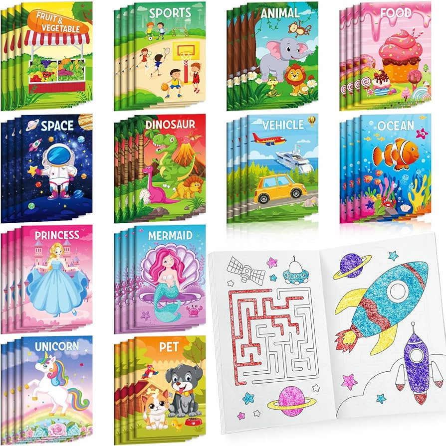BenLouis Coloring Books Party Favors Bulk Mini Coloring Books for Kids Ages 4-8-12 Small Activity... | Amazon (US)