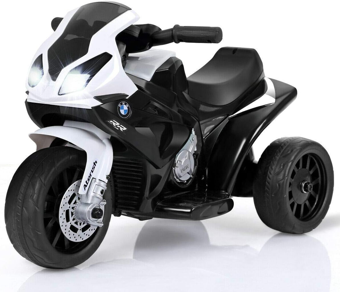 Costzon Motocicleta eléctrica para niños con faros delanteros y música, pedal, licencia BMW de... | Amazon (US)