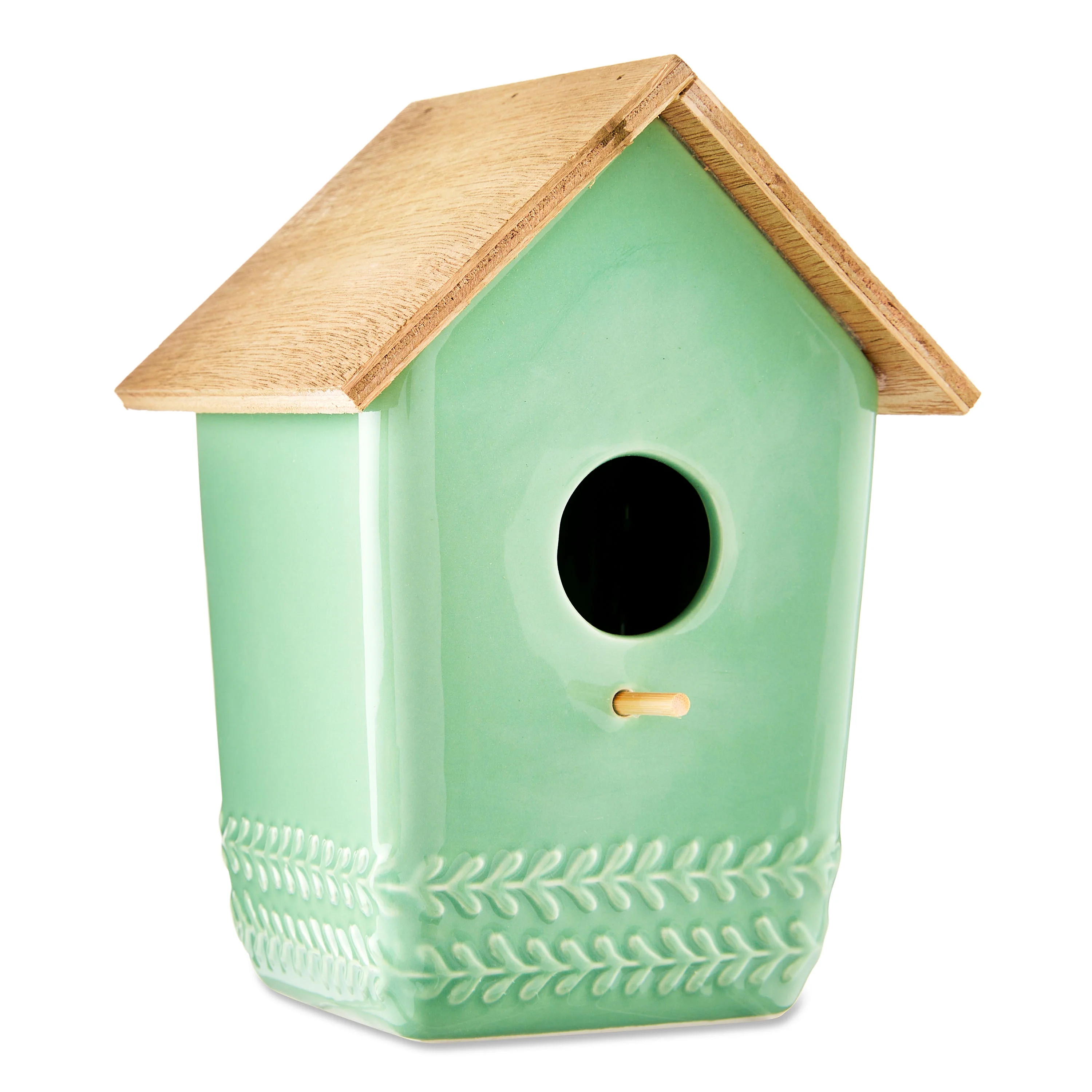 Way To Celebrate Medium Ceramic Birdhouse Decoration, 7.5" - Walmart.com | Walmart (US)