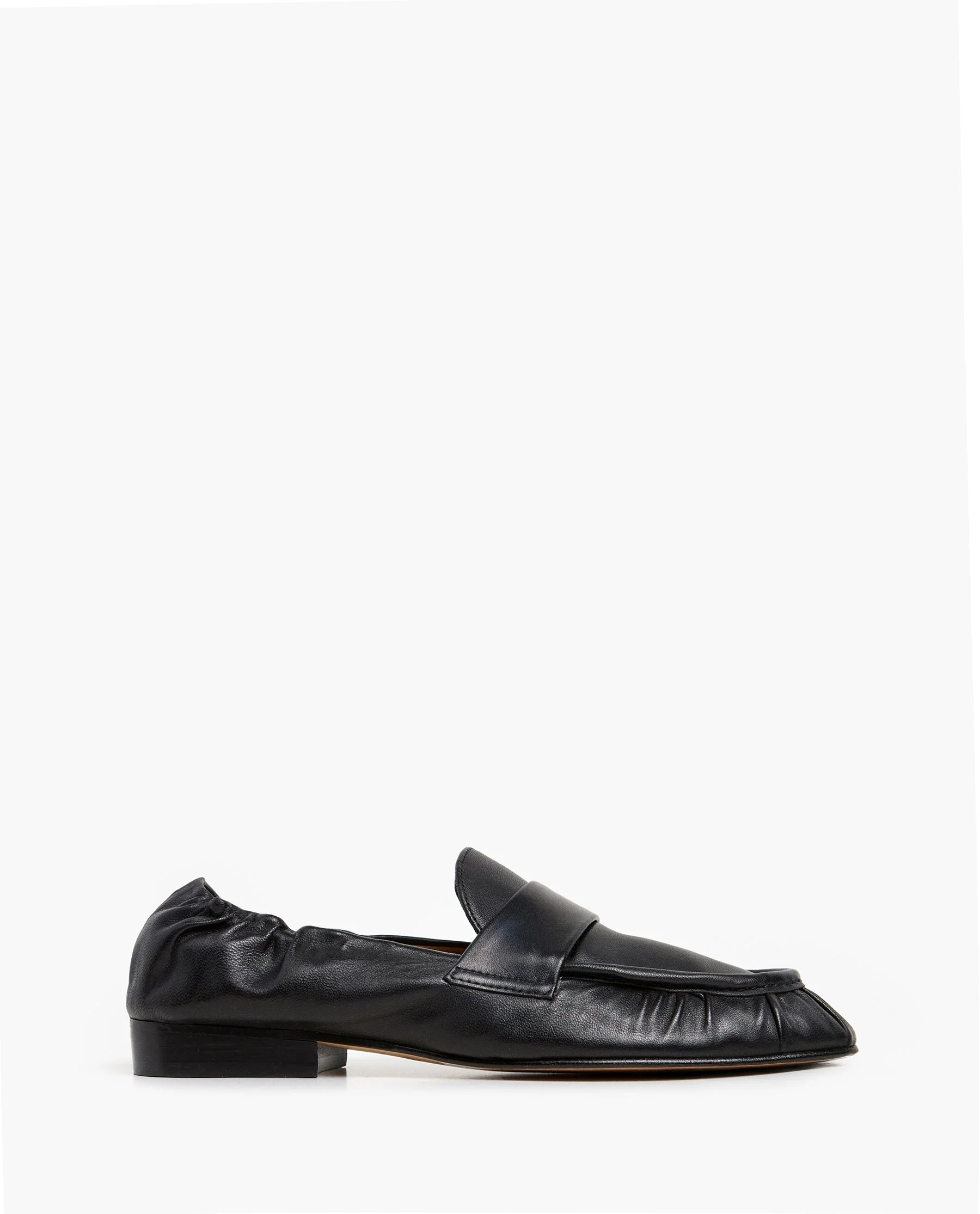 Samoa Leather Black Loafer | Flattered