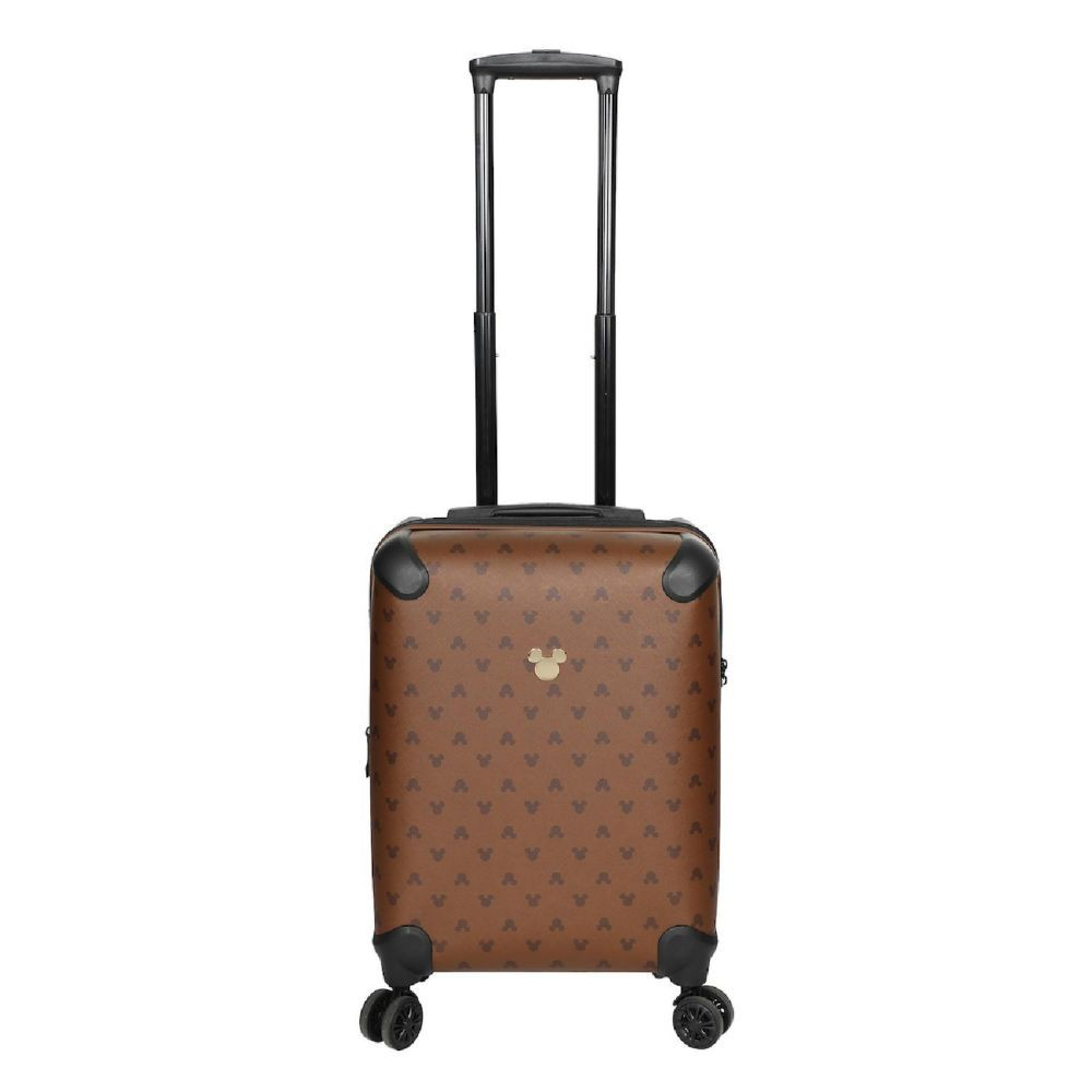 Disney Mickey Mouse Ears 22"" Brown Rolling Luggage | Oriental Trading Company