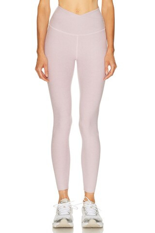 Beyond Yoga Spacedye At Your Leisure High Waisted Midi Legging in Blush | FWRD 
