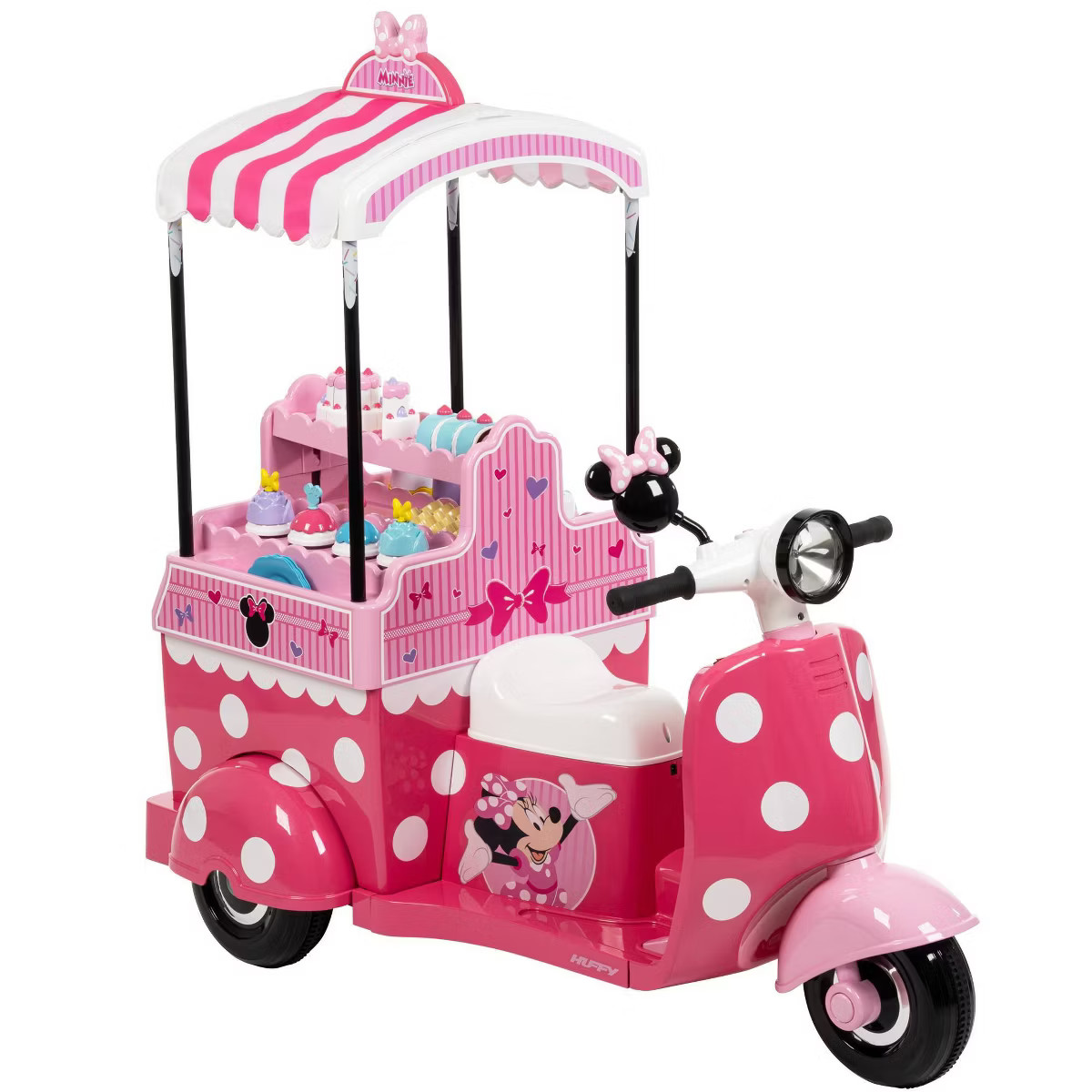 Huffy Disney Minnie Mouse Bakery Cart Battery Ride-On - 6V - Age 3+ - Pink | Target