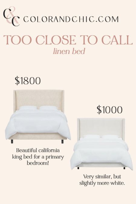 Linen bed that comes in many different colors, sizes and textures. Love this for a primary bedroom! 

#LTKHome #LTKStyleTip