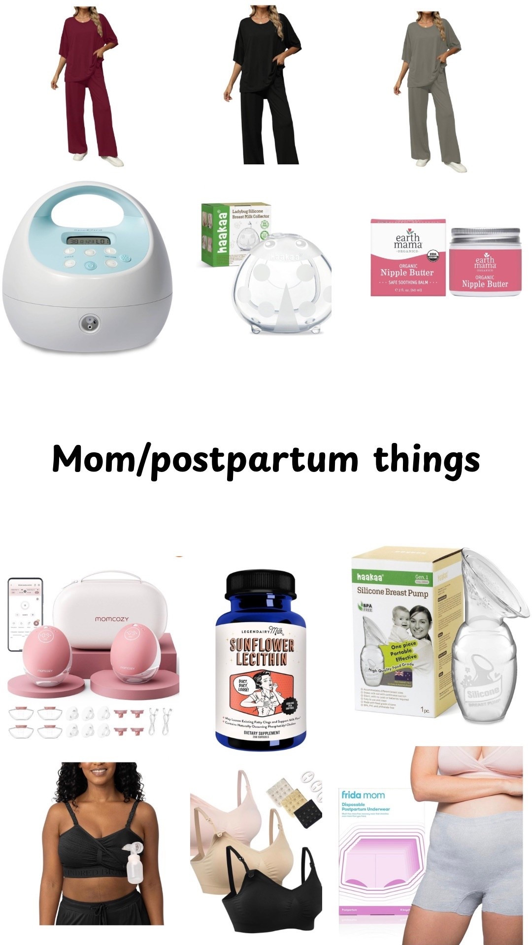 Use all of these daily! The 2 piece sets I LIVED in the first few weeks postpartum ❤️

#LTKFindsUnder50 #LTKmomlife #LTKBaby