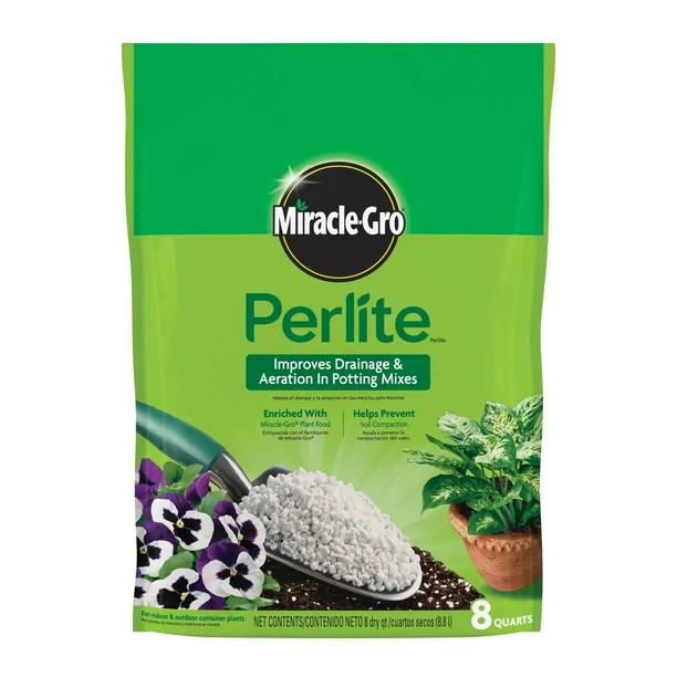 Miracle-Gro Perlite, 8 qt., Improves Drainage and Aeration in Potting Mixes | Walmart (US)