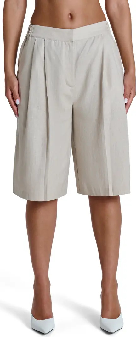 Naked Wardrobe Linen Suiting Shorts | Nordstrom | Nordstrom