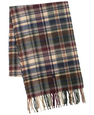 Polo Ralph Lauren Men's Cashmere Blend Plaid Scarf - Macy's | Macy's